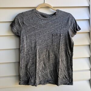 Madewell XS women’s marled grey pocket tee